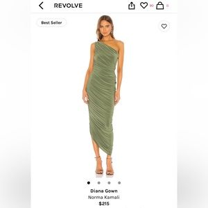 Revolve Best seller Norma Kamali Diana Gown WORN ONCE & in perfect condition